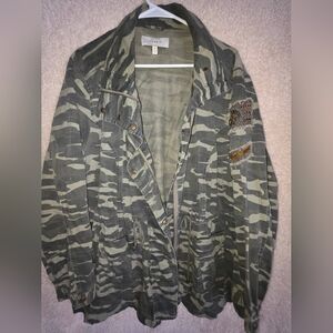 Torrid Green Camouflage Field Jacket